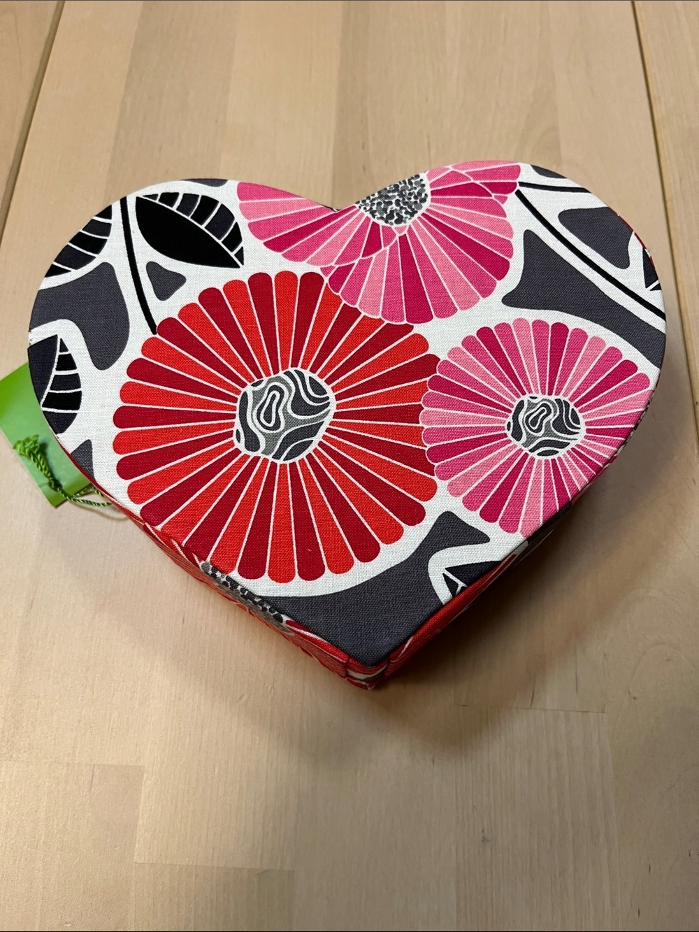NWT - Vera Bradley Heart to Heart Jewelry Case in Cherry Blossoms 14635-170 - Picture 10 of 14